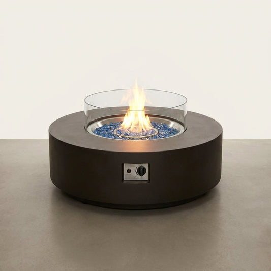 41''Round Fire Pit Table,50000 BTU Outdoor Propane Patio Fire Pit — Studio Shot